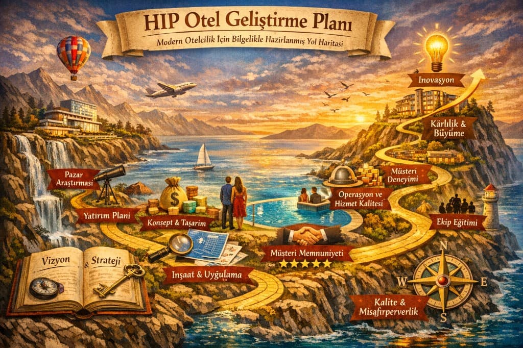 HIP Otel Geliştirme Planı yol haritası